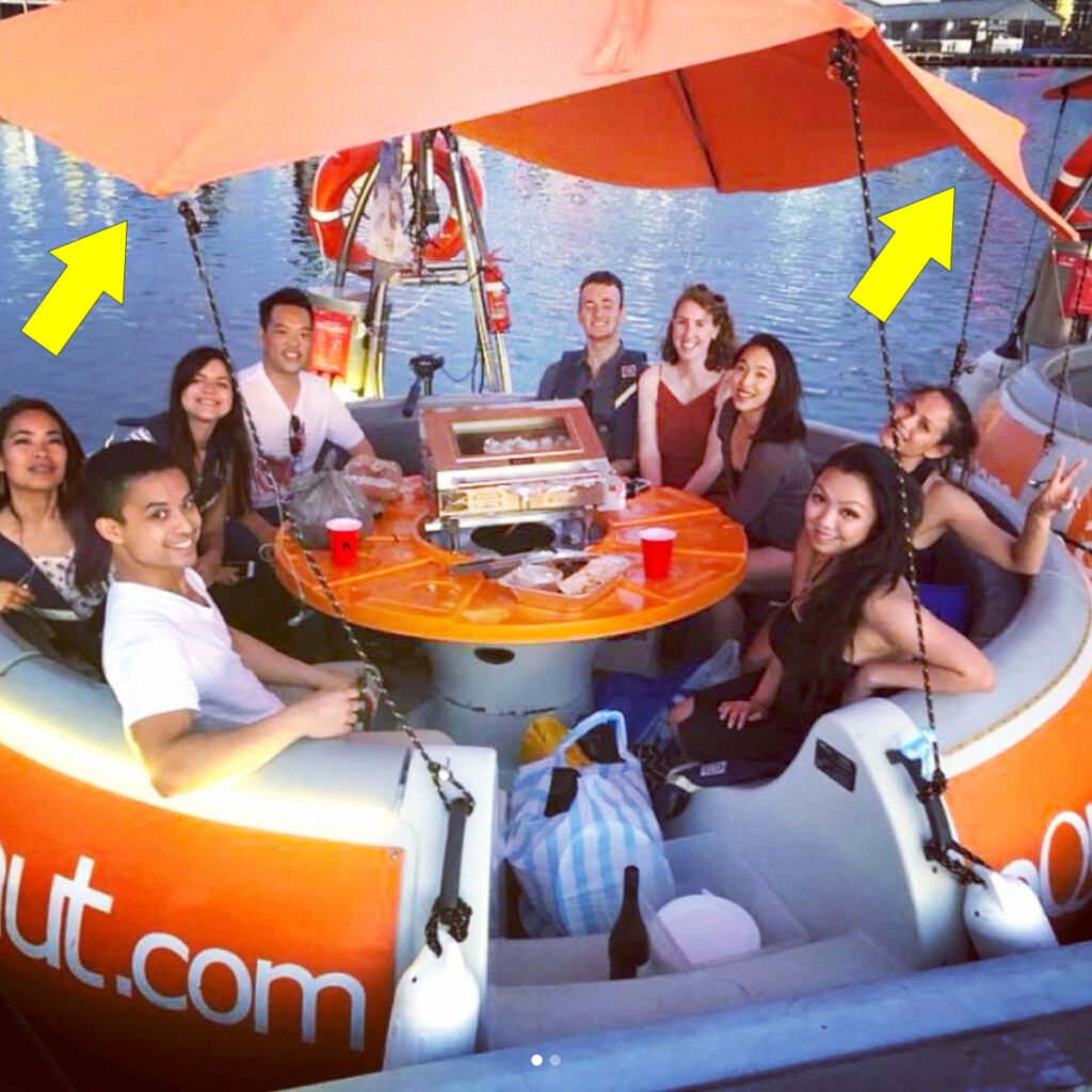 bbq donut boat umbrella